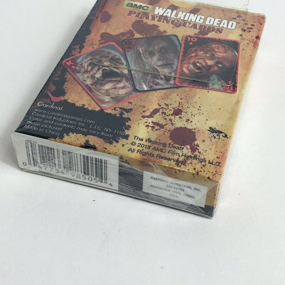 The Walking Dead Playing Cards 2013 AMC Cardinal Industries Zombies Monster New - Picture 6 of 12